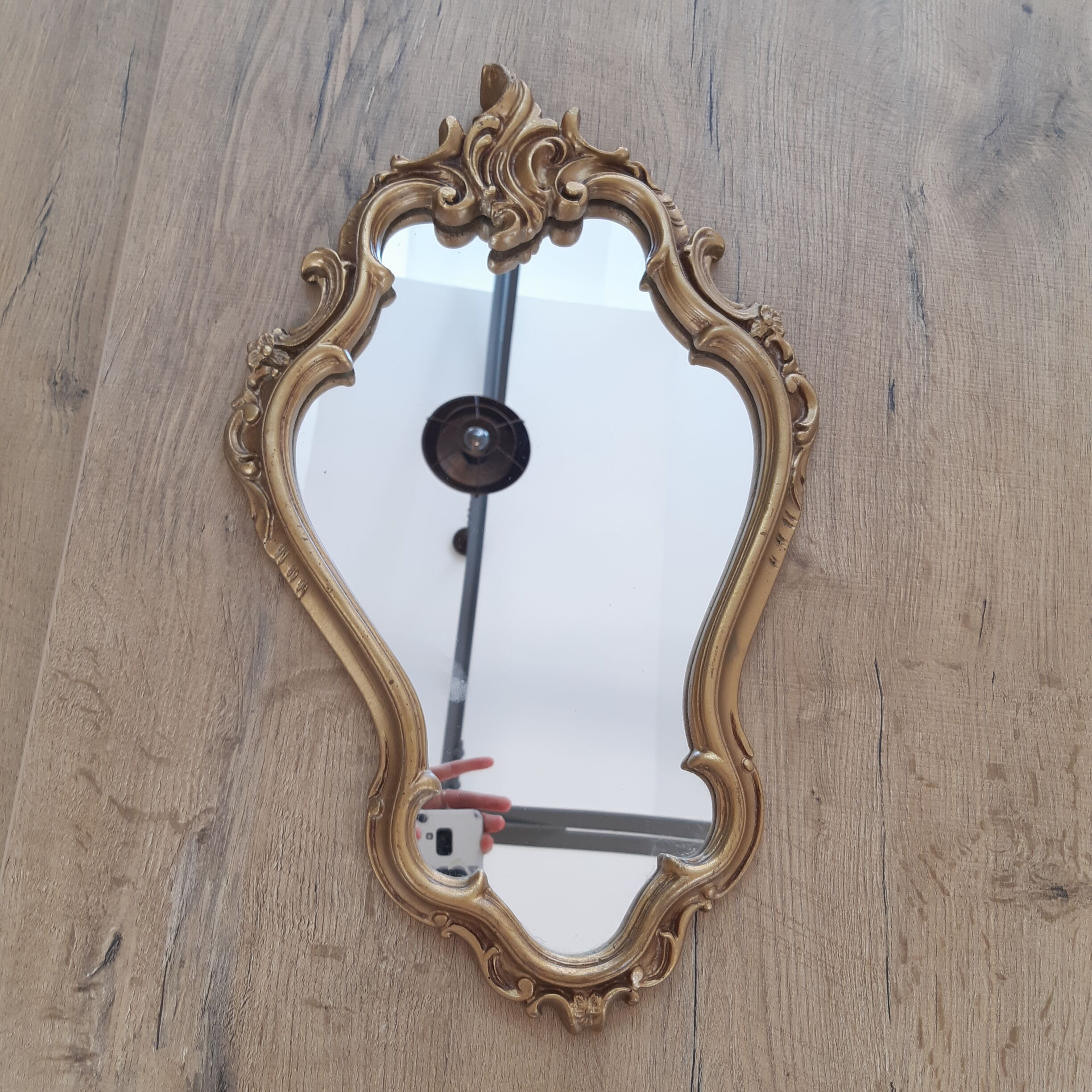 Golden mirror 30x48cm