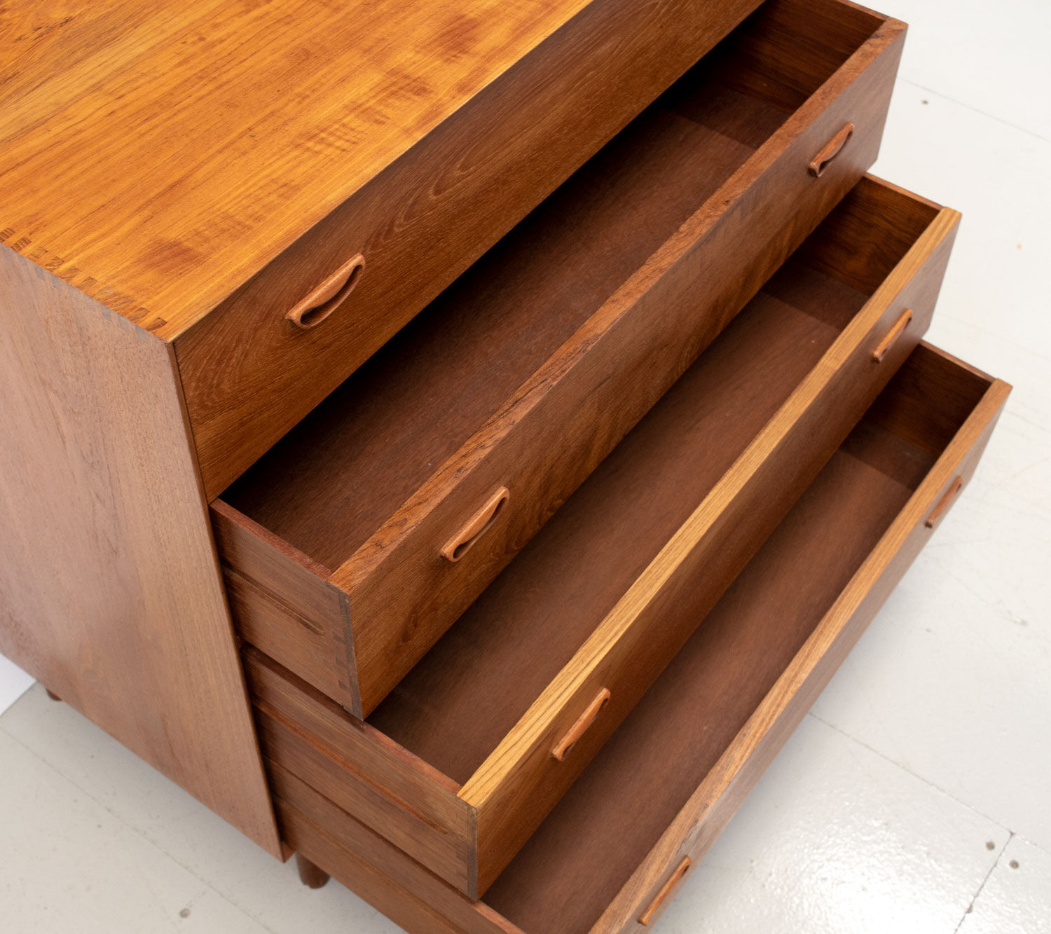 Danish teak vanity chest by Peter Hvidt and Orla Mølgaard-Nielsen for Soborg, 1950s