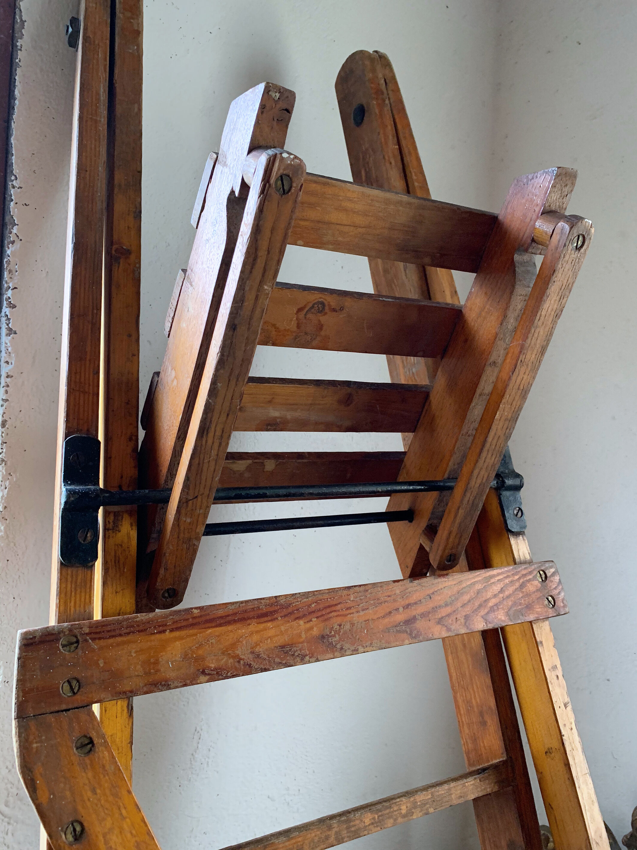 Former Slingsby wood workshop stepladder - 7 steps - english