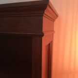 Pair of solid oak library