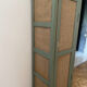 Petite armoire vert celadon et jute