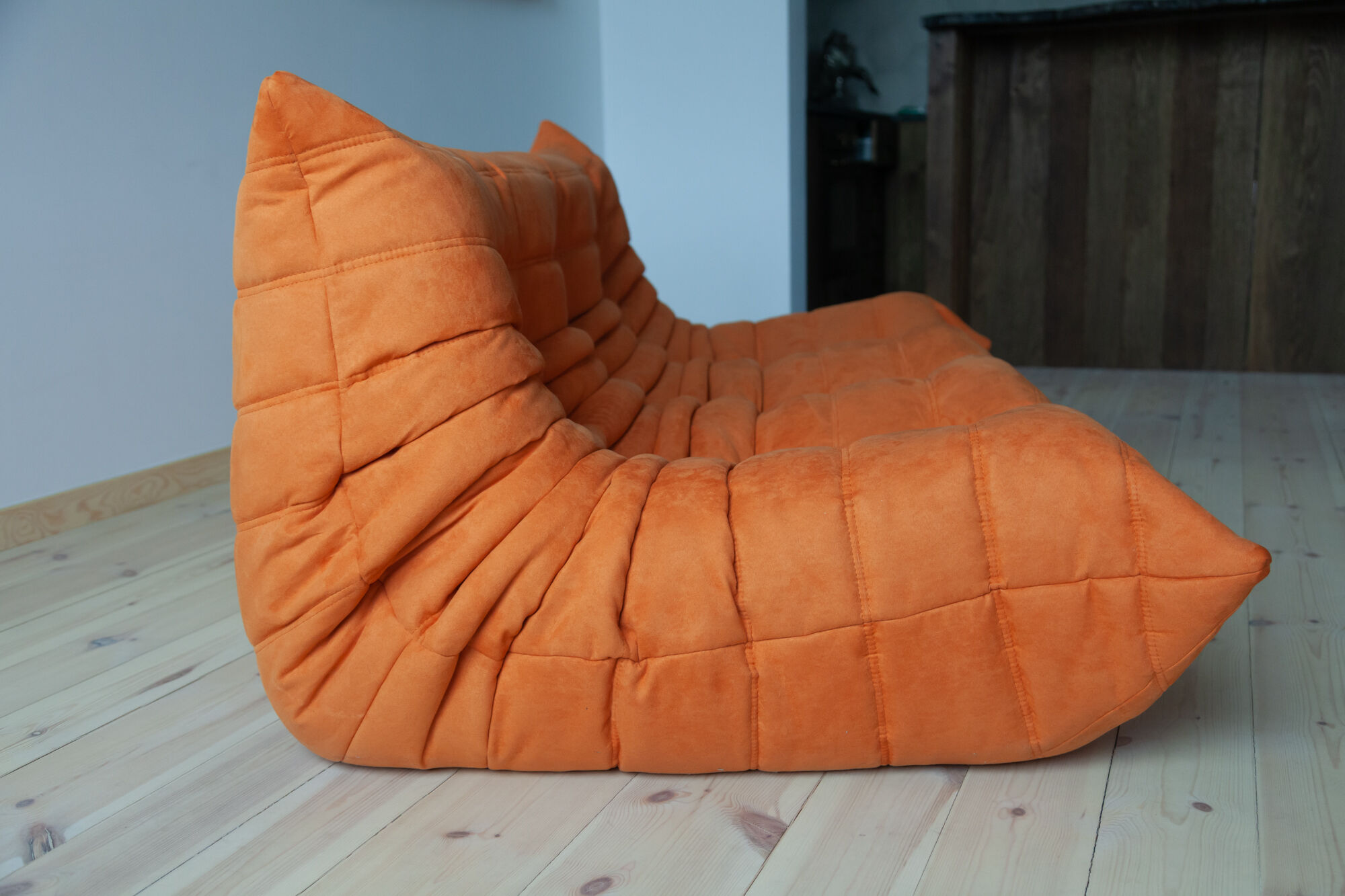 Togo 3 seater sofa in Microfiber designed by Michel Ducaroy 1973