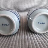 A pair of vintage Chinese ceramic vases, signed