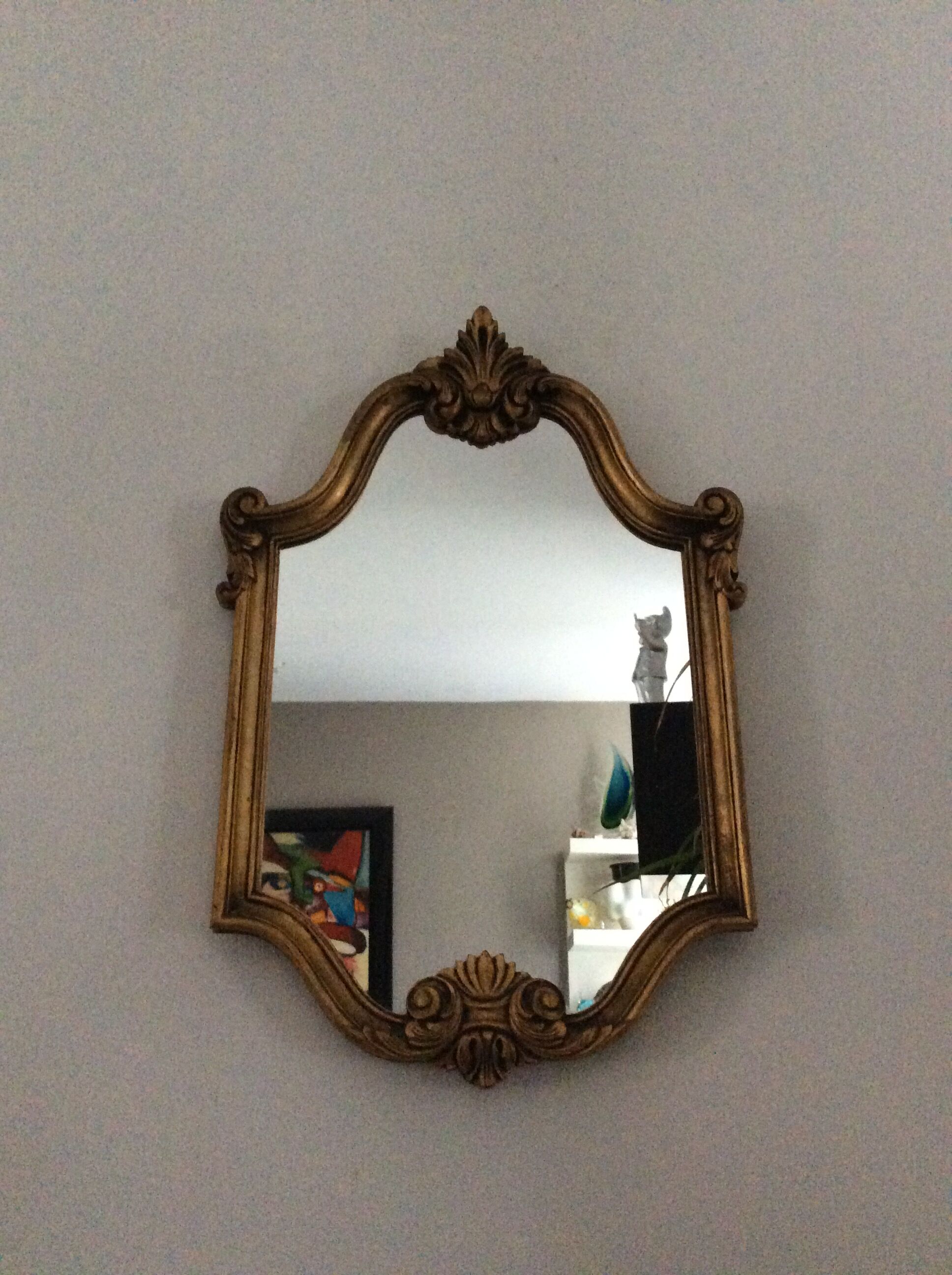 Louis XV style mirror in gilded wood - 53x37cm
