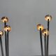 Paire de rares lampadaires chromés de Jules Dewaele