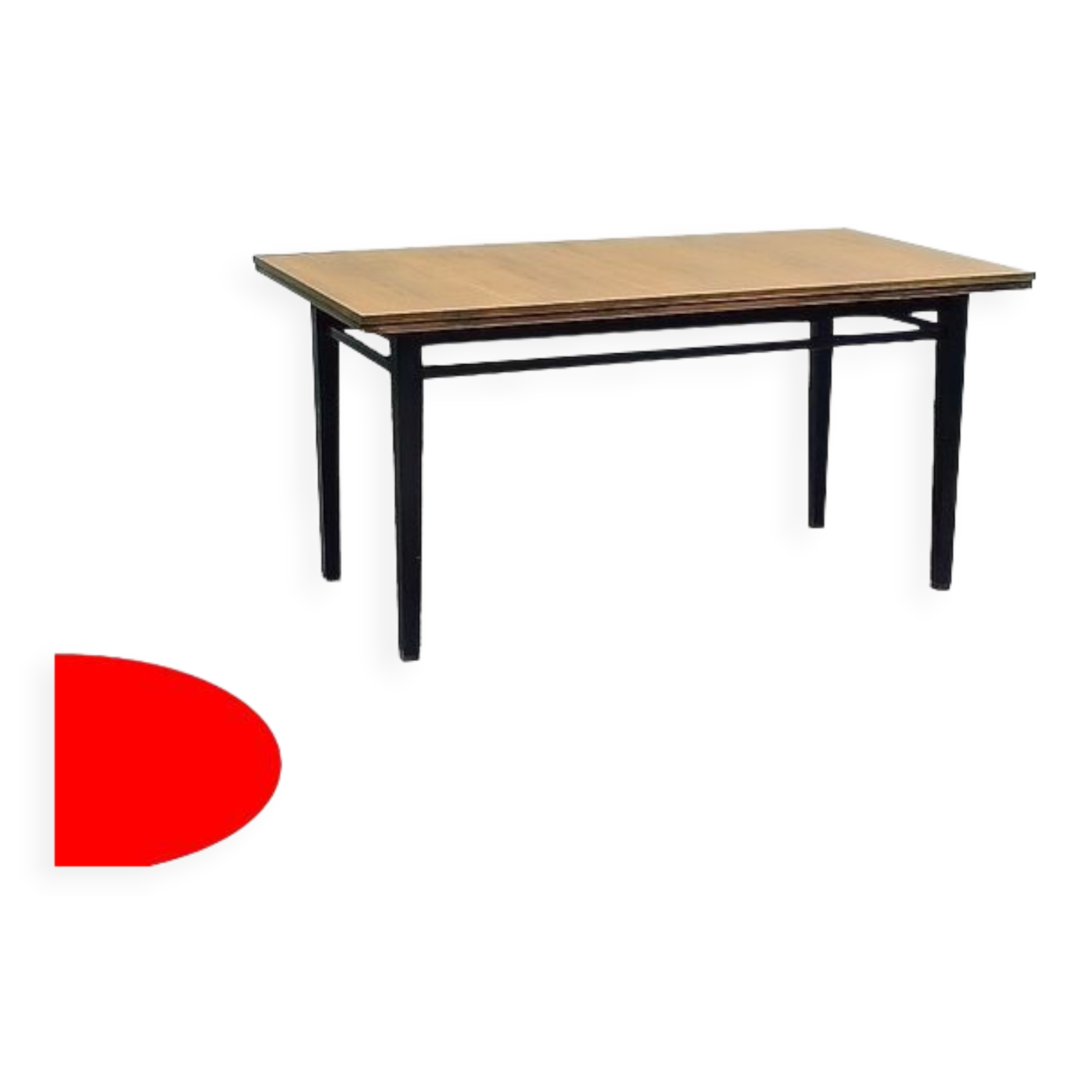 1970s vintage extendable dining table