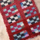 Colorful Boucherouite Moroccan rug - 93 x 245 cm