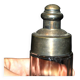 La Parfaite SGDG sugar shaker in glass and silver-plated Art Deco metal