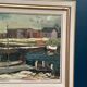 Huile su panneau suédoise – « Motif côtier » par Gunnar Berglund – Datée de 1945