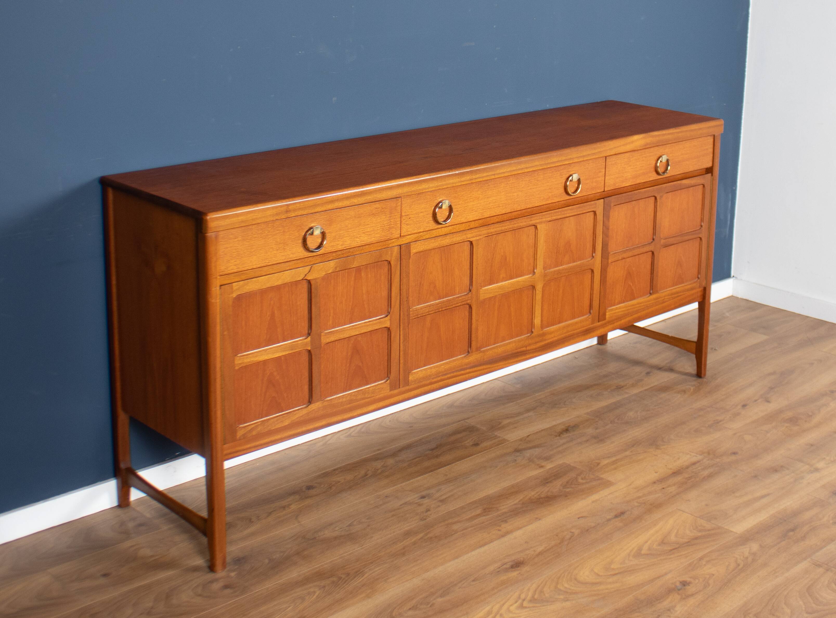 Retro Teak 1960s Nathan Squares Mid Century Sideboard
