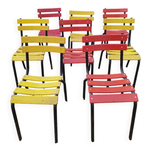 Chaises métalliques