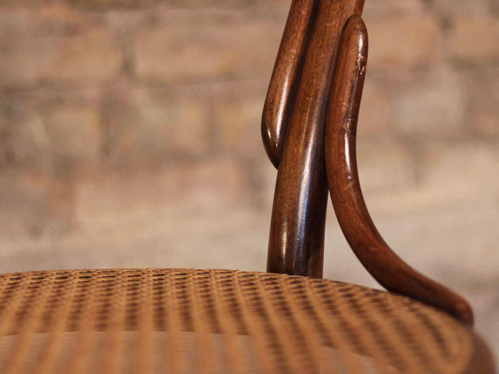 Chaise no.14 by michael thonet for thonet, hêtre courbé assise in cannage, autriche, circa 1859