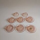 Service à thé ou café Rosaline, Arcoroc France, années 70/80