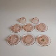 Rosaline tea or coffee service, Arcoroc France, 1970s/1980s