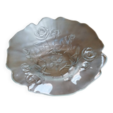 Vintage glass salad bowl