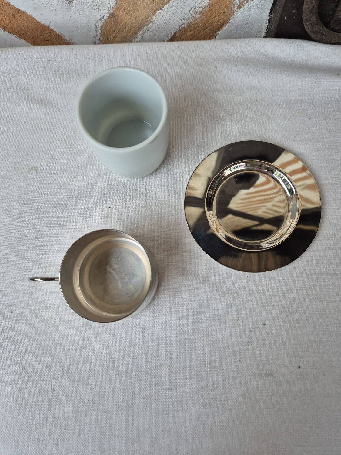 Silver-plated porcelain coffee service, 1970s