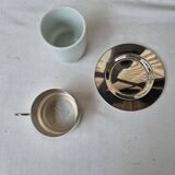 Silver-plated porcelain coffee service, 1970s