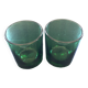 Pair of thick green glasses