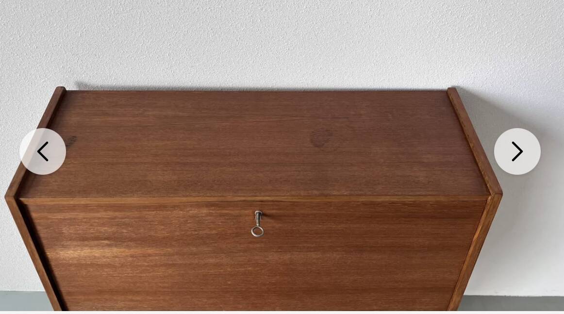 1960s teak secretary desk