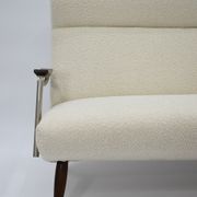 Canapé Danemark années 1960 bouclé beige