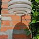 Suspension lamp globe granite glass and gilding, art deco style 30s