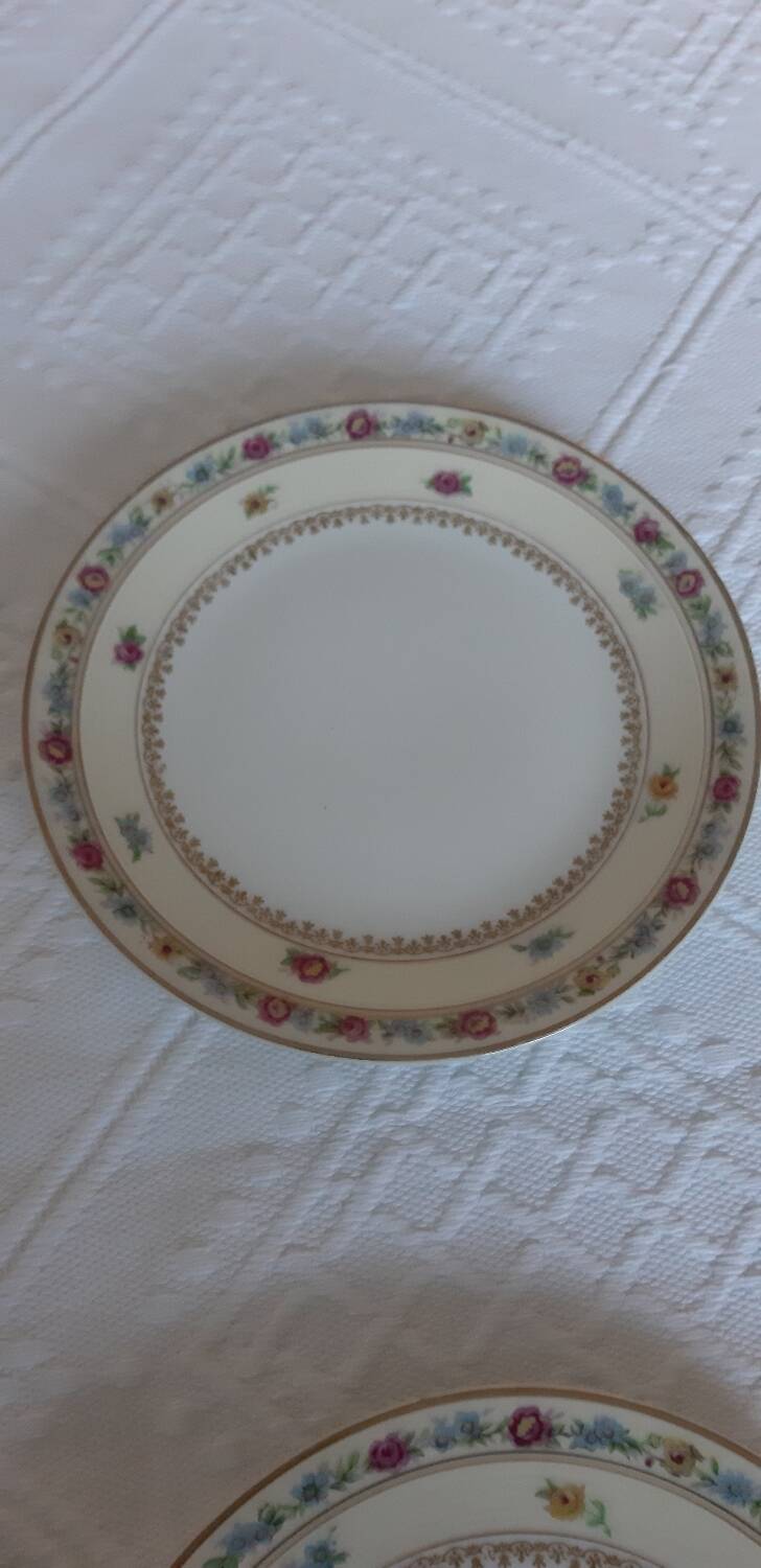 6 Limoges porcelain dessert plates by Charles Ahrenfeldt