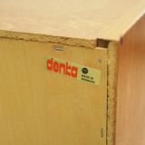 Bibliothèque en teck, design danois, années 1970, fabricant : Denka