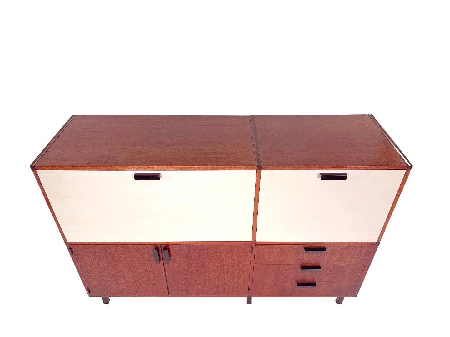 Vintage made to measure cabinet by Cees Braakman for Pastoe in teak - 1960s design