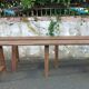 Paire de bancs en chêne 166 cm