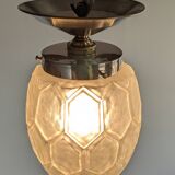 Art Deco ceiling light in frosted glass circa 1920