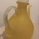 Stunning Duo of Mid-Century Frosted Satin Glass Carafes & Decanters