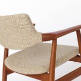 5 Erik Kirkegaard Chairs, 1960s, Vintage, for Glostrup, model GM11, Danish, Teak
