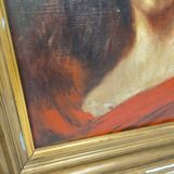 Oil painting portrait of a gypsy woman