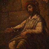 Religious painting The parable of the unfaithful farmer from the 17th century