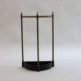 Support pour parapluie laiton et fonte demi lune