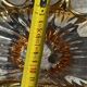 Centre de table / vide poche vintage cristal cofrac transparent et or - 60´