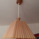 Square bamboo pendant lamp, vintage