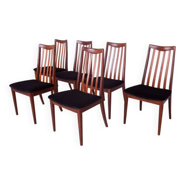 Chaises de salle à manger en teck par Leslie Dandy pour G-Plan, années 1960, lot de 6