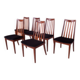 Chaises de salle à manger en teck par Leslie Dandy pour G-Plan, années 1960, lot de 6
