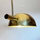 German Postmodern Vintage Brass Arc Floor Lamp with Clamp Rod attributed to Florian Schulz, 1970s