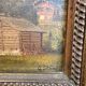 Oil on panel, old Mountain village signed Gottfried Stury XIX.