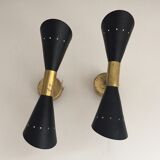 Recent wall lamps in the style of the Italian creations of the 50s