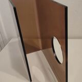 Smoked plexiglass magazine holder 70s.