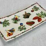 Ravier earthenware tray Gien Noel