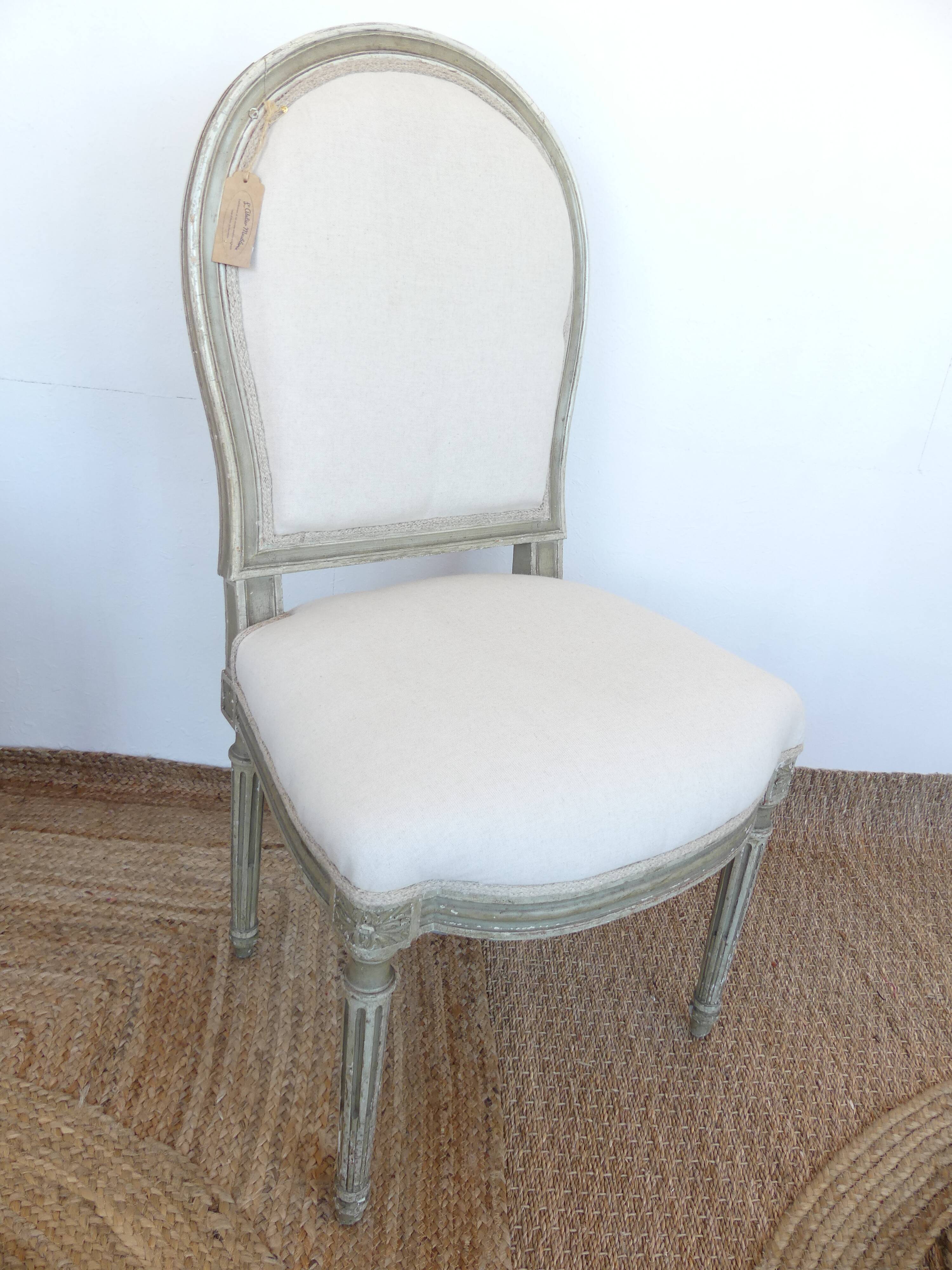 Chaise médaillon Louis XV