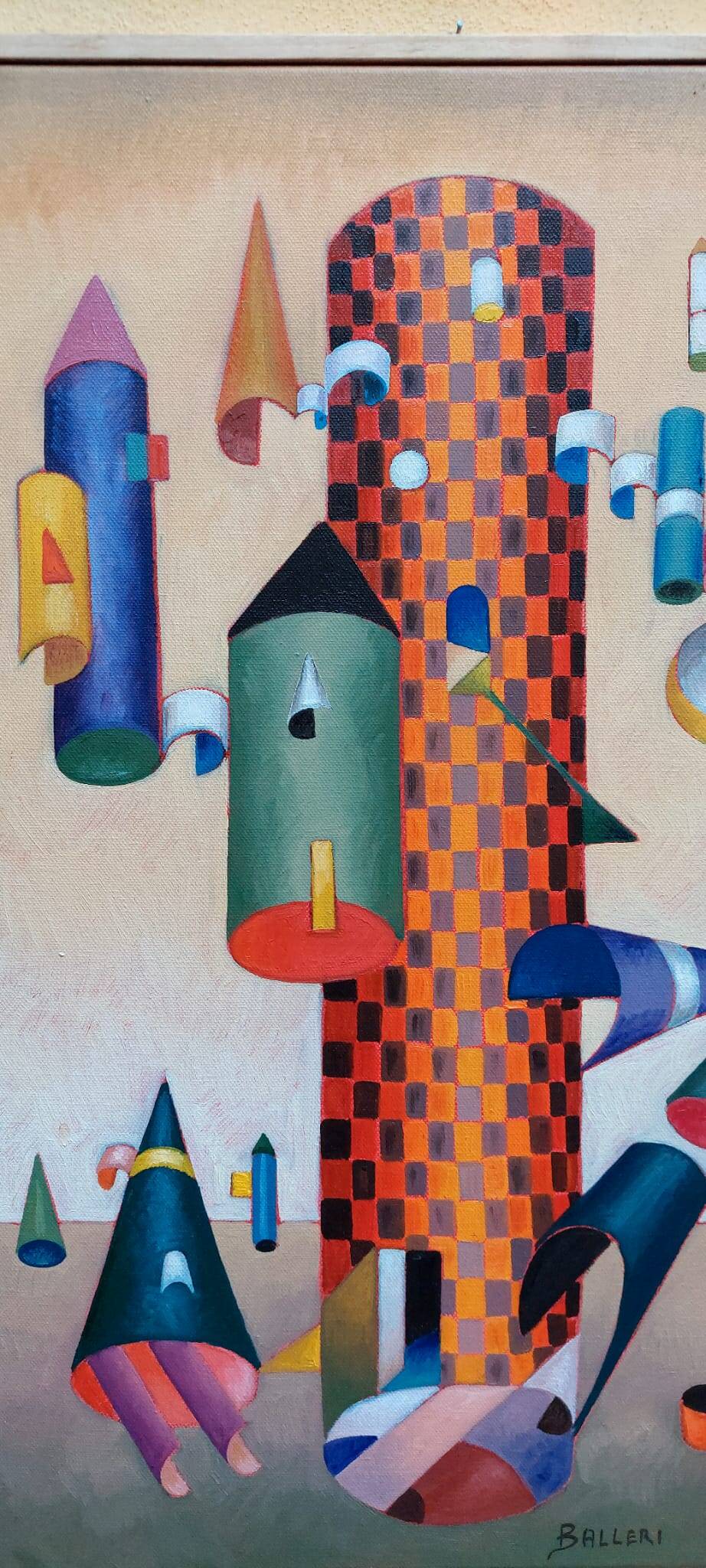 Peinture abstraite franco balleri 2008 huile sur toile