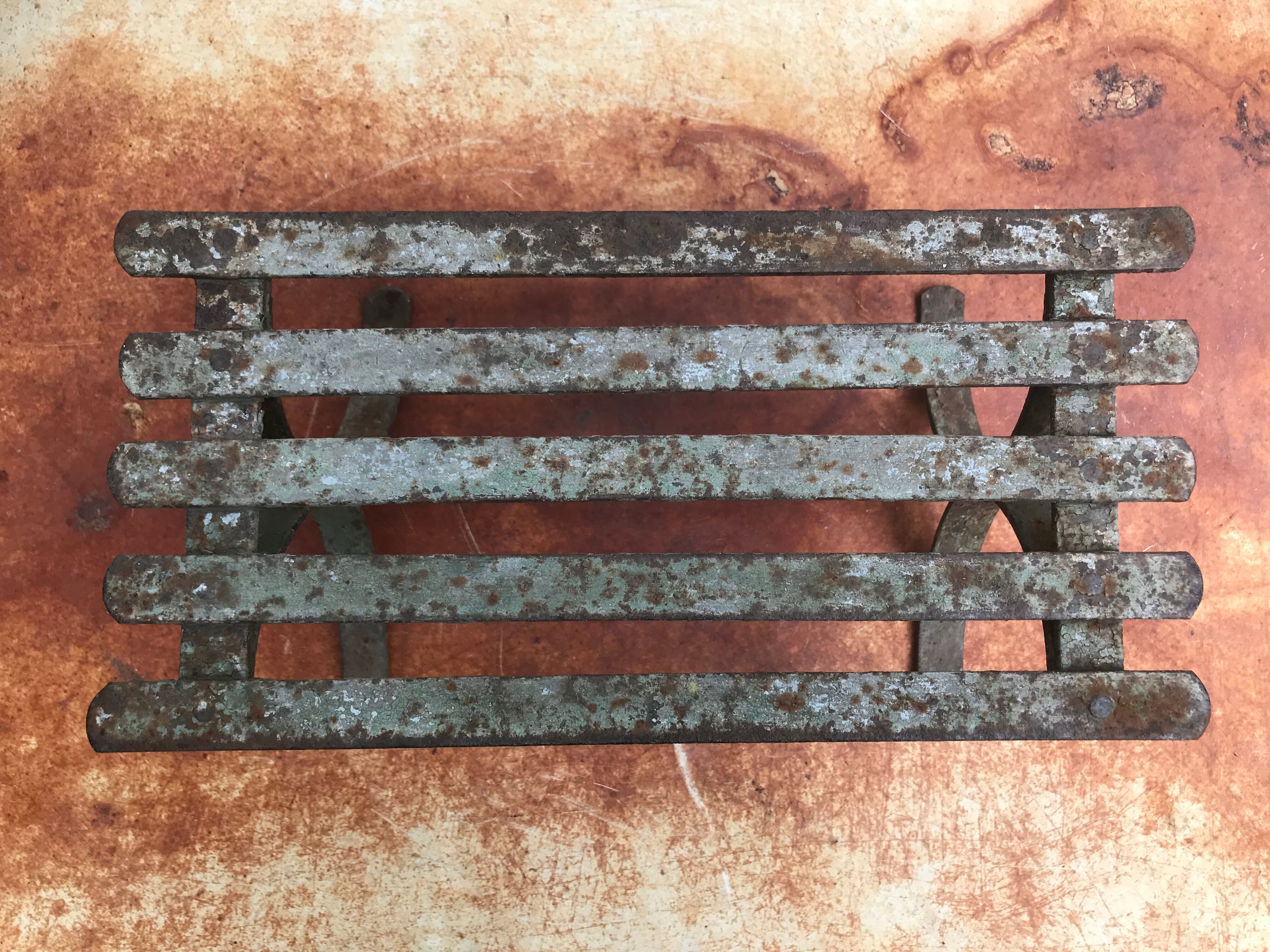 Wrought iron footrest