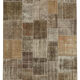 Hand-Knotted Oriental Vintage 198 cm x 300 cm Brown Patchwork Carpet