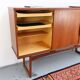 Teak high sideboard in vintage style from the 60s-70s, Vamo style, 60s-70s.