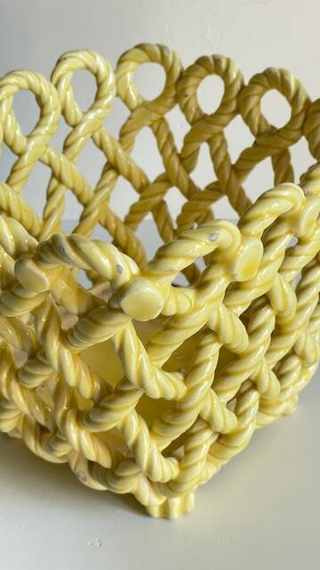 Vintage Braided Cache-Pot